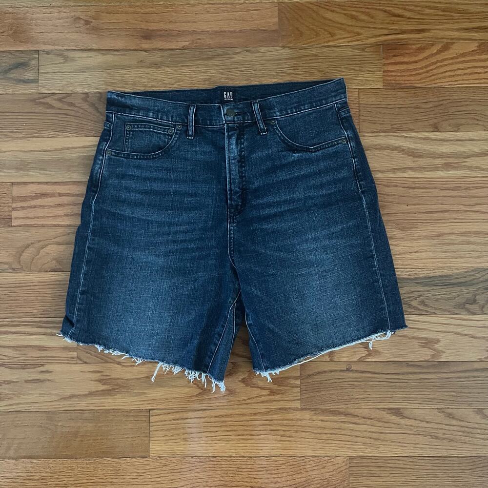 Gap High-Rise Wide-Leg Custom Denim Jorts Cutoff Shorts Size 14 / 32